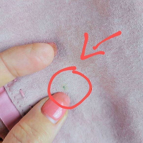 My Tribe Pink Suede Leather Taylored Feminine Lightweight Jacket Cotton Lined - Picture 9 of 11